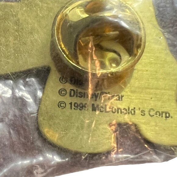 McDonalds Pin Disney Pixar Toy Story 2 1999 Rex the Dinosaur Pinback - Picture 3 of 4